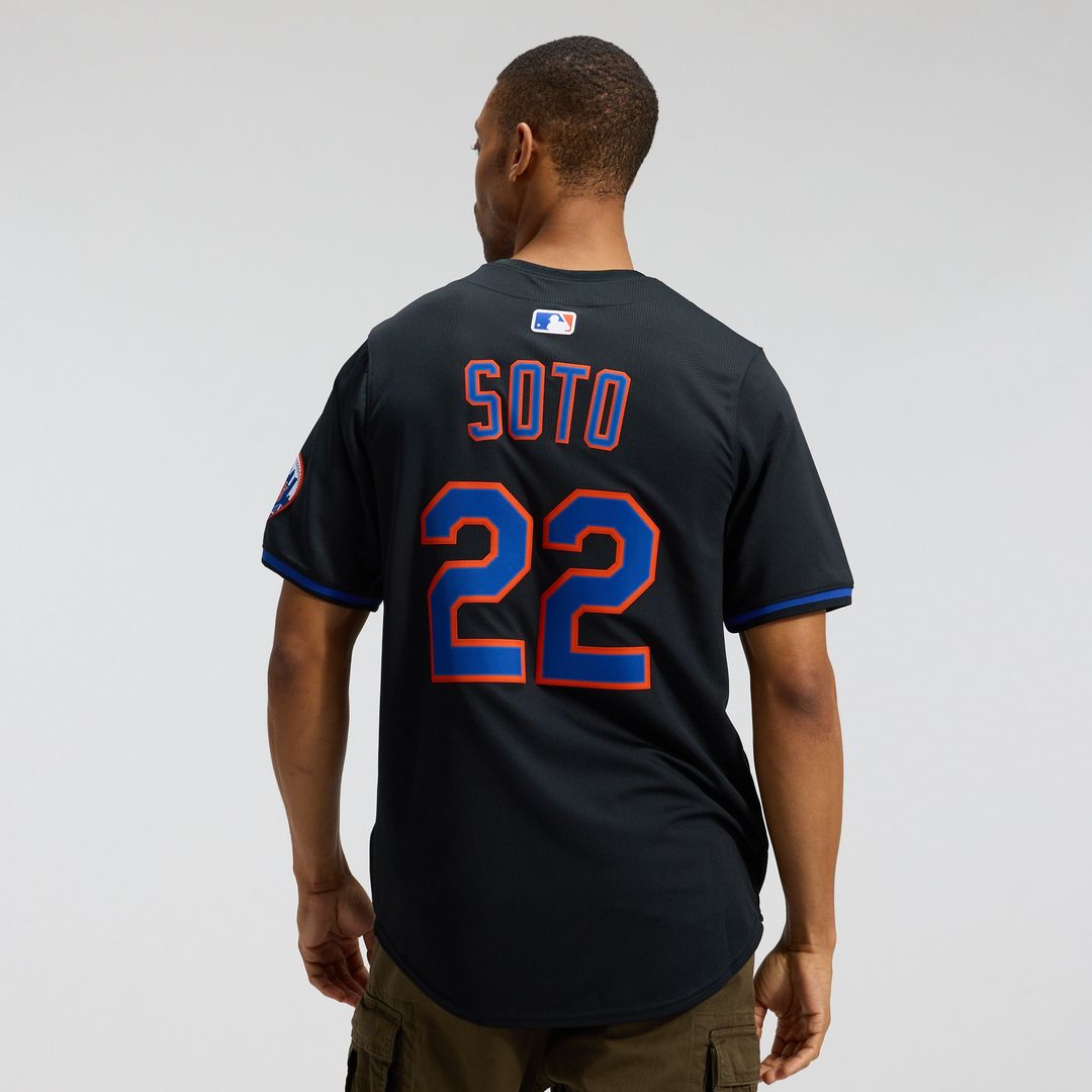 New York Mets Juan Soto Nike Alternate Limited Jersey - Black MLB Team Jersey Baseball Fan Apparel