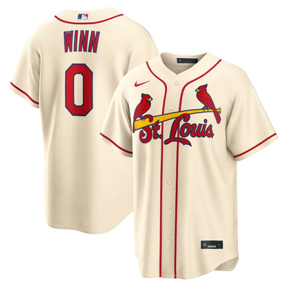 St. Louis Cardinals Masyn Winn Nike Alternate Replica Jersey - Cream MLB Team Jersey Baseball Fan Apparel