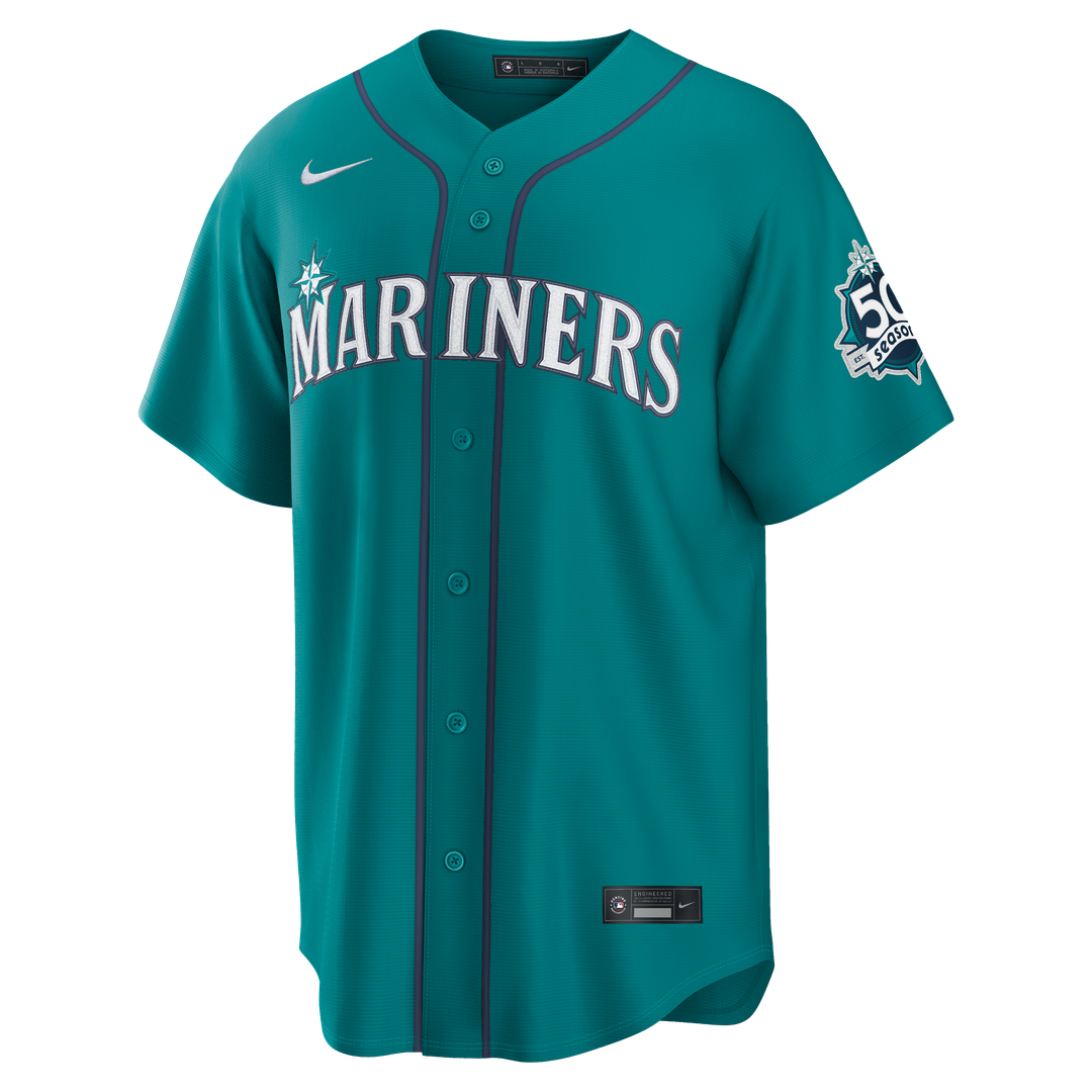 Seattle Mariners Cal Raleigh Nike Alternate Stadium Jersey - Cream MLB Team Jersey Baseball Fan Apparel