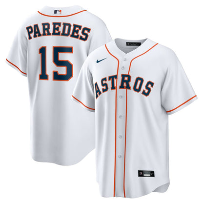 Houston Astros Isaac Paredes Nike Home Replica Jersey - White MLB Team Jersey Baseball Fan Apparel