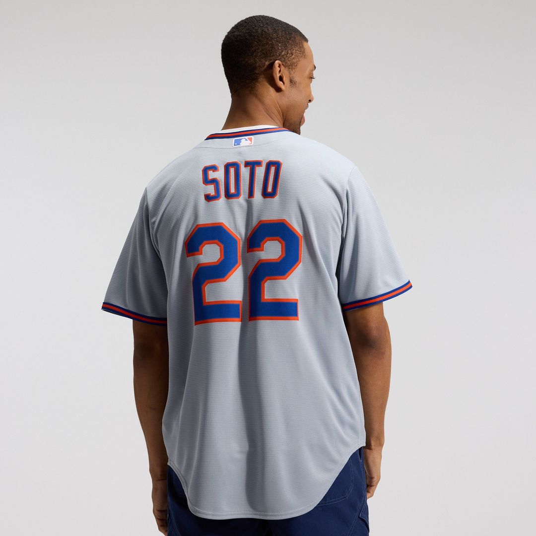New York Mets Juan Soto Nike Road Replica Jersey - Gray MLB Team Jersey Baseball Fan Apparel