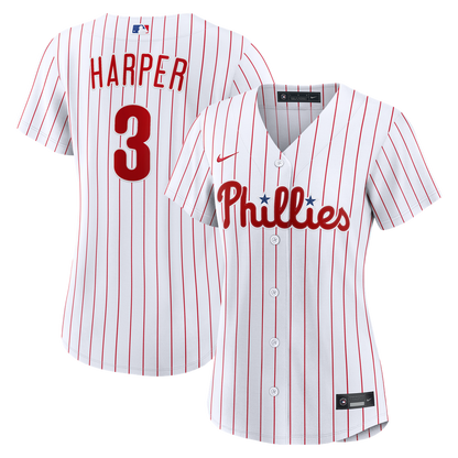 Philadelphia Phillies Bryce Harper Nike Women's Alternate Replica Jersey - Cream MLB Team Jersey Baseball Fan Apparel