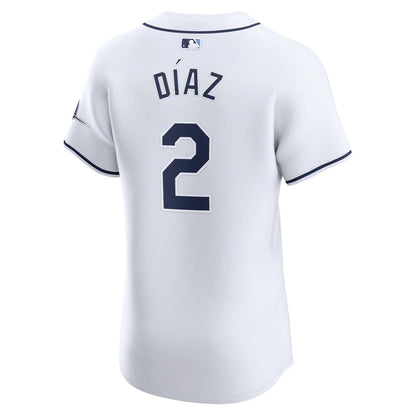 Tampa Bay Rays Yandy Diaz Nike Home Elite Player Jersey - White MLB Team Jersey Baseball Fan Apparel