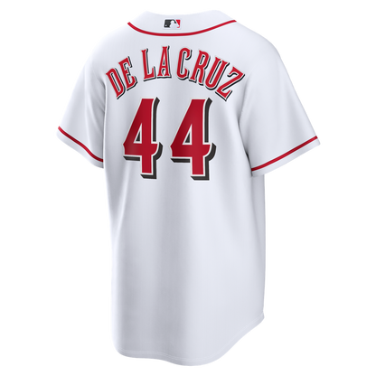 Cincinnati Reds Elly De La Cruz Nike Home Replica Jersey - White MLB Team Jersey Baseball Fan Apparel