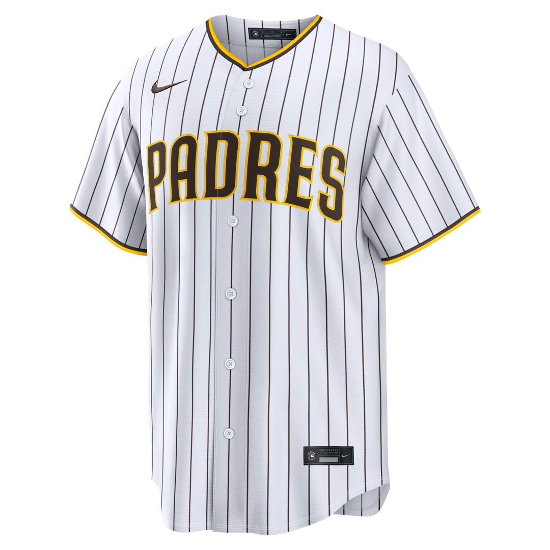 San Diego Padres Nike Home Replica Custom Jersey - White MLB Team Jersey Baseball Fan Apparel