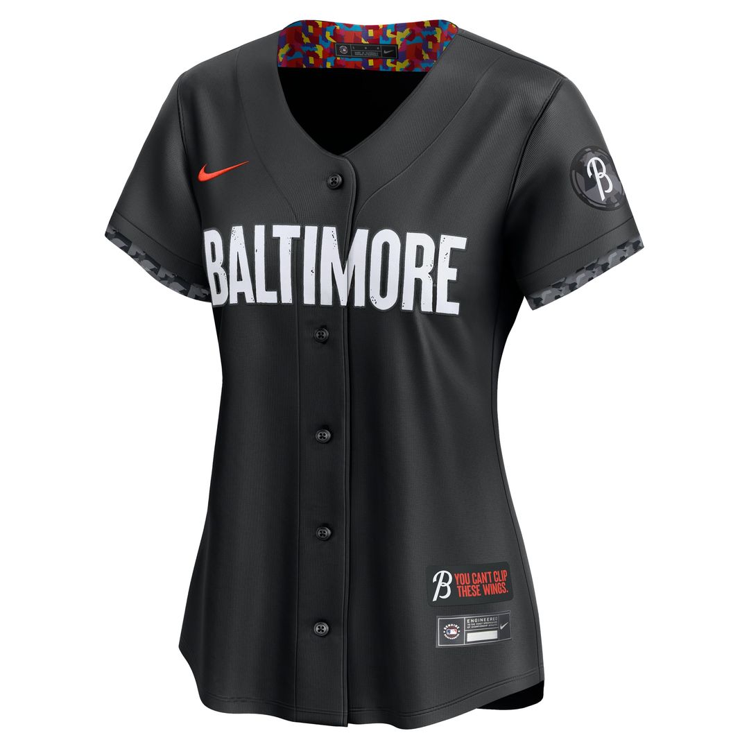Baltimore Orioles Nike Women's City Connect Limited Jersey - Black MLB Team Jersey Baseball Fan Apparel