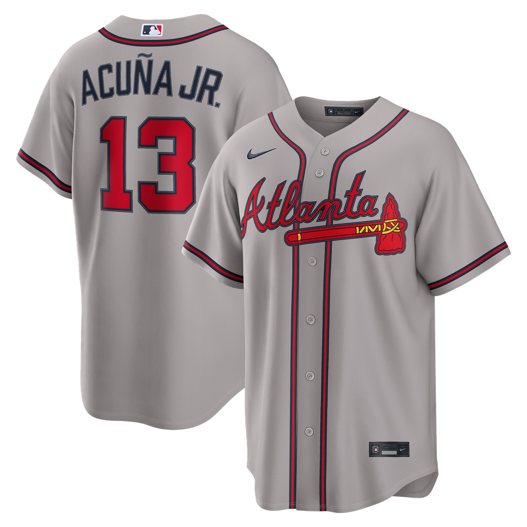 Atlanta Braves Ronald Acuña Jr. Nike Alternate Replica Jersey - Navy MLB Team Jersey Baseball Fan Apparel