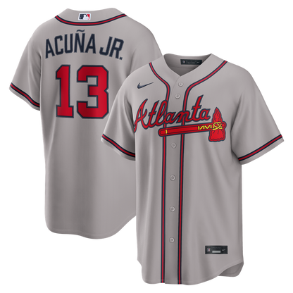 Atlanta Braves Ronald Acuña Jr. Nike Alternate Replica Jersey - Navy MLB Team Jersey Baseball Fan Apparel