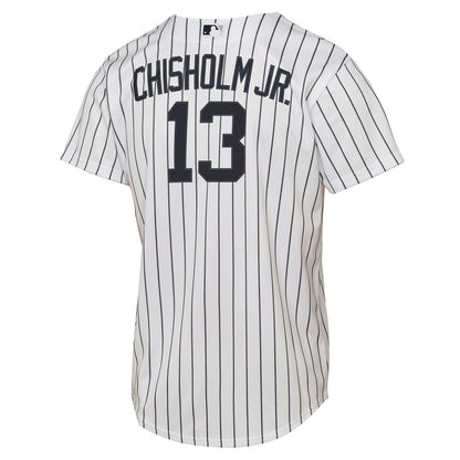 New York Yankees Jazz Chisholm Jr. Nike Youth Home Replica Jersey - White MLB Team Jersey Baseball Fan Apparel