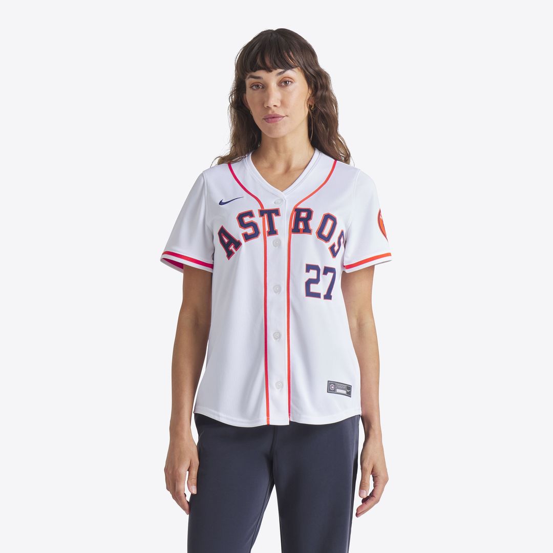 Houston Astros Jose Altuve Nike Women's Home Limited Player Jersey - White MLB Team Jersey Baseball Fan Apparel