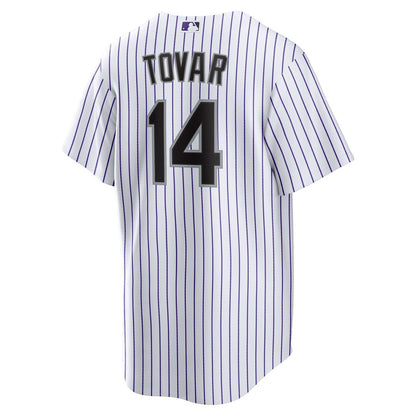 Colorado Rockies Ezequiel Tovar Nike Home Replica Jersey - White MLB Team Jersey Baseball Fan Apparel