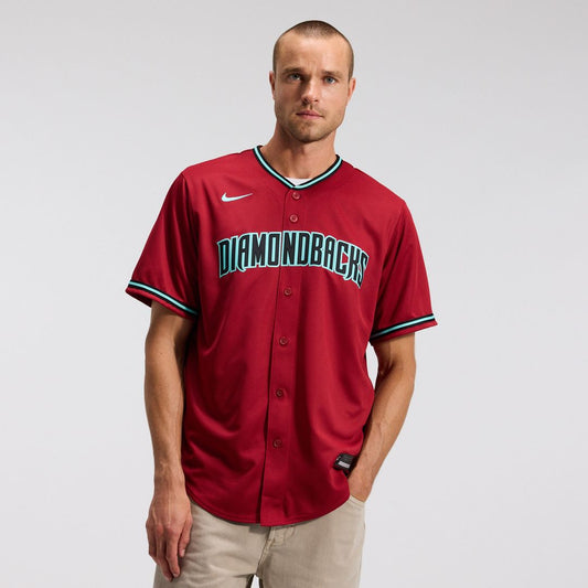 Arizona Diamondbacks Corbin Carroll Nike Alternate 2 Replica Jersey - Crimson MLB Team Jersey Baseball Fan Apparel