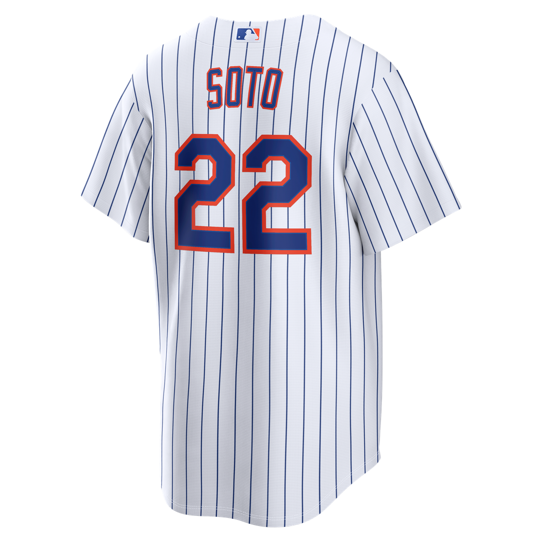 New York Mets Juan Soto Nike Home Replica Jersey - White MLB Team Jersey Baseball Fan Apparel