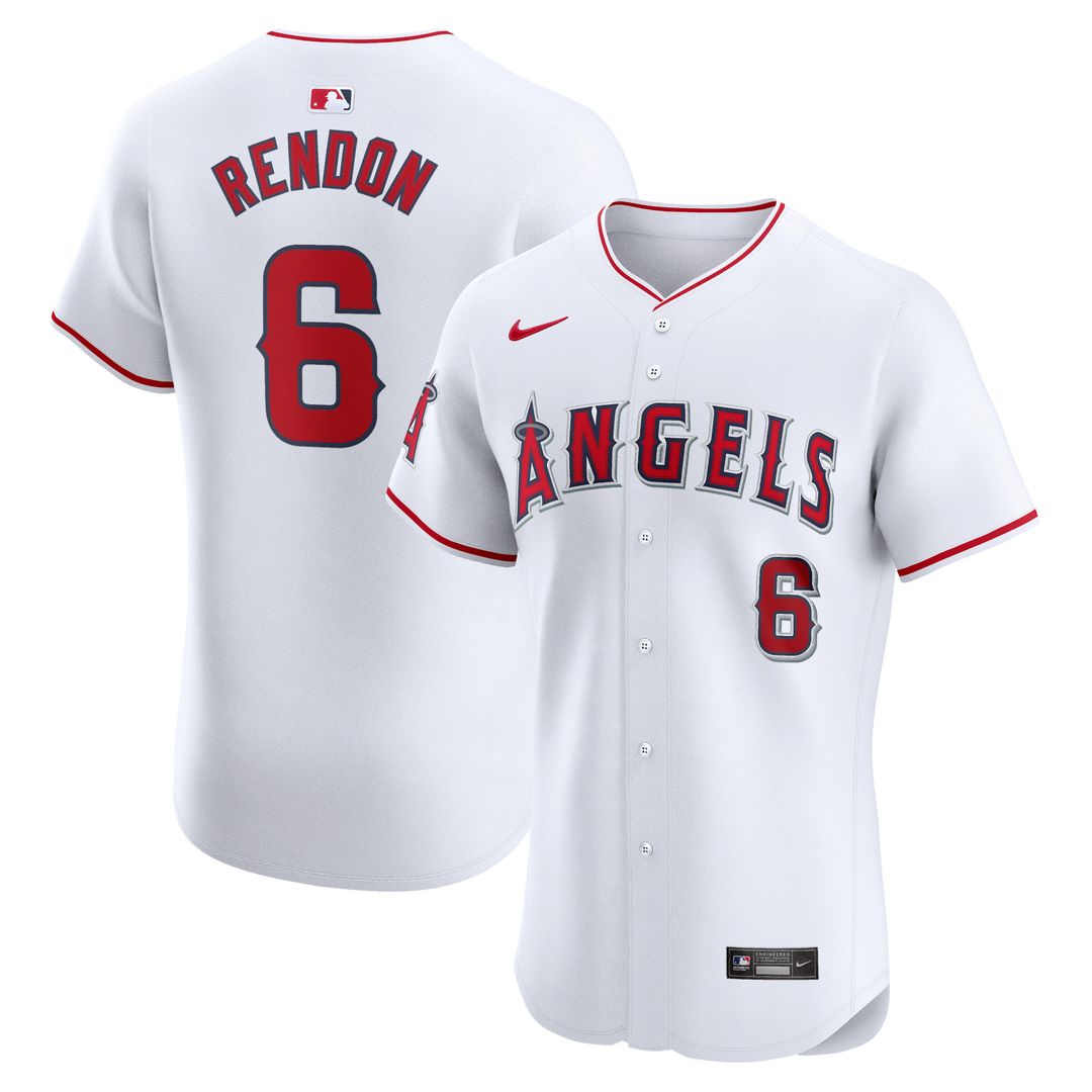 Los Angeles Angels Anthony Rendon Nike Home Elite Player Jersey - White MLB Team Jersey Baseball Fan Apparel