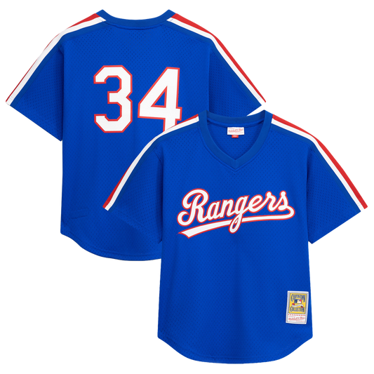 Texas Rangers Nolan Ryan Mitchell & Ness Big & Tall Cooperstown Mesh Batting Practice Jersey - Royal MLB Team Jersey Baseball Fan Apparel