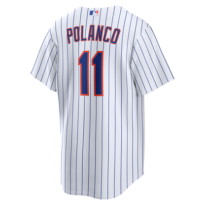 New York Mets Jorge Polanco Nike Home Replica Jersey - White MLB Team Jersey Baseball Fan Apparel