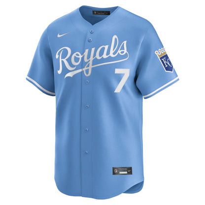 Kansas City Royals Bobby Witt Jr. Nike Alternate Limited Player Jersey - Light Blue MLB Team Jersey Baseball Fan Apparel