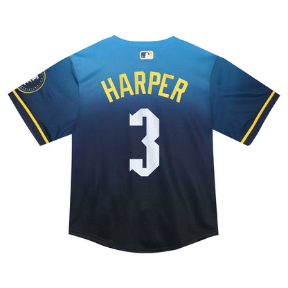 Philadelphia Phillies Bryce Harper Nike Toddler 2024 City Connect Limited Player Jersey - Blue MLB Team Jersey Baseball Fan Apparel