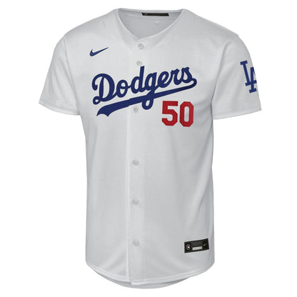 Los Angeles Dodgers Mookie Betts Nike Youth Home Stadium Jersey - White MLB Team Jersey Baseball Fan Apparel