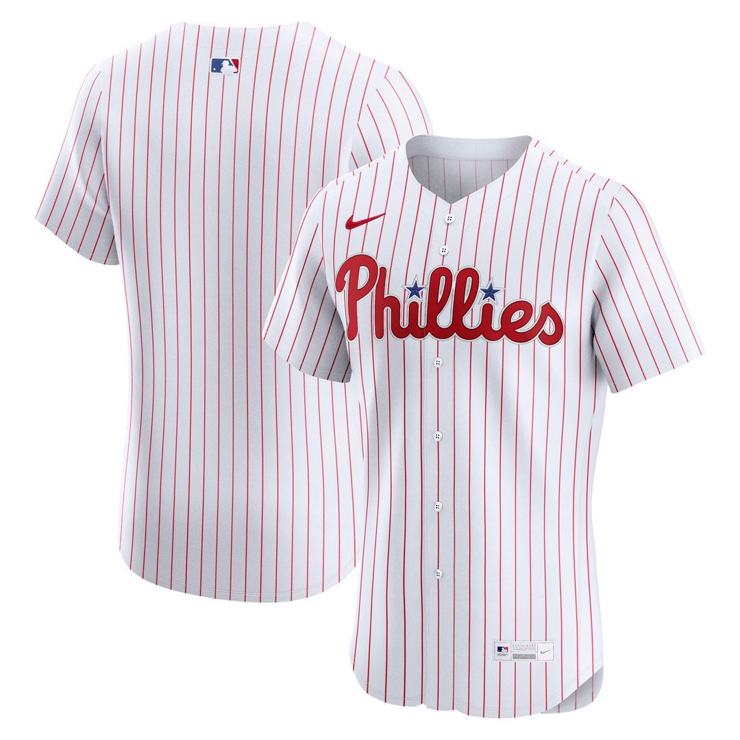Philadelphia Phillies Nike Home Elite Jersey - White MLB Team Jersey Baseball Fan Apparel