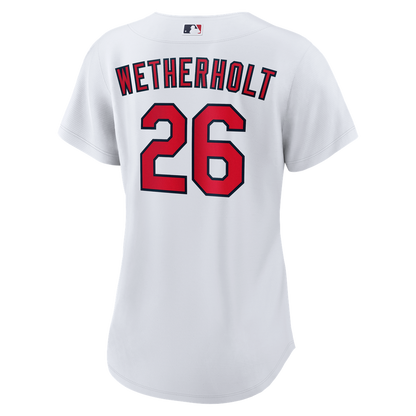 St. Louis Cardinals JJ Wetherholt Nike Women's Home Replica Jersey - White MLB Team Jersey Baseball Fan Apparel