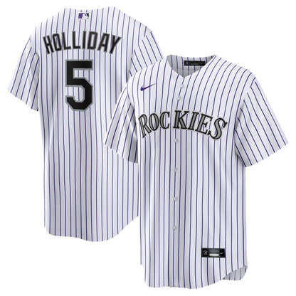 Colorado Rockies Matt Holliday Nike Home Retired Player Replica Jersey - White MLB Team Jersey Baseball Fan Apparel