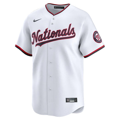 Washington Nationals James Wood Nike Home Limited Jersey - White MLB Team Jersey Baseball Fan Apparel