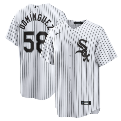Chicago White Sox Seranthony Domínguez Nike Home Replica Jersey - White MLB Team Jersey Baseball Fan Apparel