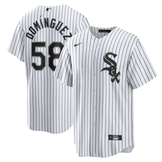 Chicago White Sox Seranthony Domínguez Nike Home Replica Jersey - White MLB Team Jersey Baseball Fan Apparel