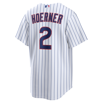 Chicago Cubs Nico Hoerner Nike Home Replica Jersey - White MLB Team Jersey Baseball Fan Apparel