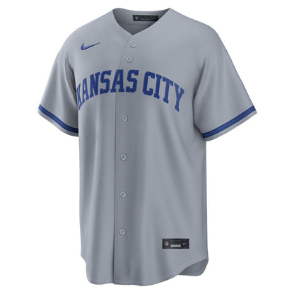 Kansas City Royals Bobby Witt Jr. Nike Road Replica Jersey - Gray MLB Team Jersey Baseball Fan Apparel