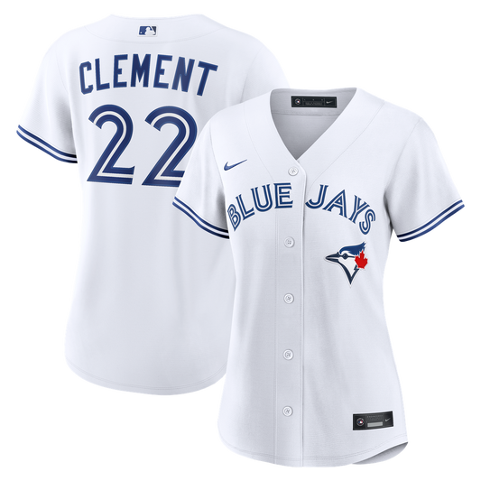 Toronto Blue Jays Ernie Clement Nike Women's Home Replica Jersey - White MLB Team Jersey Baseball Fan Apparel