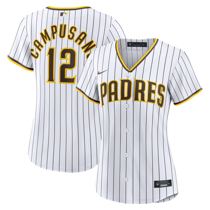 San Diego Padres Luis Campusano Nike Women's Home Replica Jersey - White MLB Team Jersey Baseball Fan Apparel