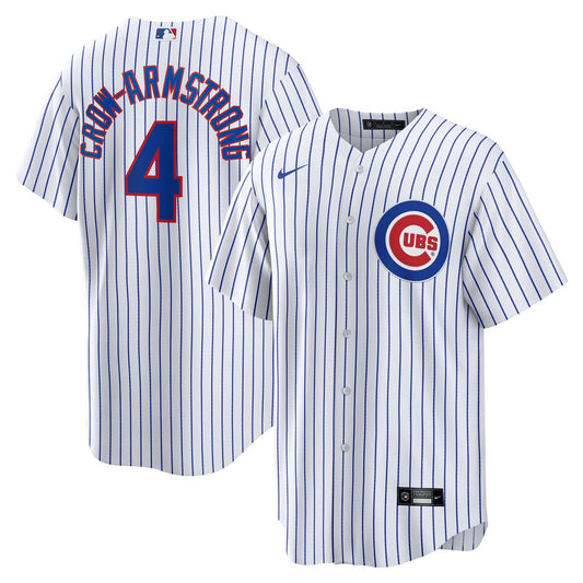 Chicago Cubs Pete Crow - Armstrong Nike Home Replica Jersey - White MLB Team Jersey Baseball Fan Apparel