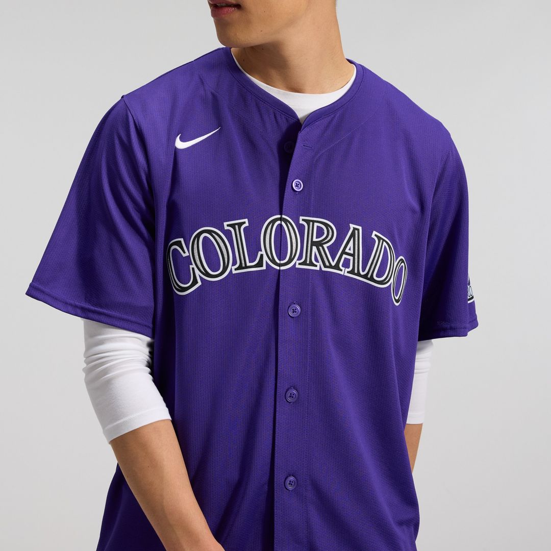 Colorado Rockies Nike Alternate Limited Jersey - Purple MLB Team Jersey Baseball Fan Apparel