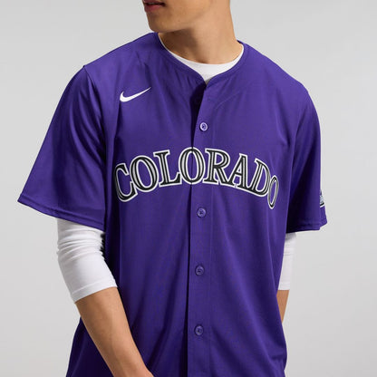 Colorado Rockies Nike Alternate Limited Jersey - Purple MLB Team Jersey Baseball Fan Apparel