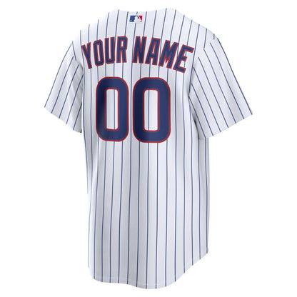 Chicago Cubs Nike Home Replica Custom Jersey - White MLB Team Jersey Baseball Fan Apparel