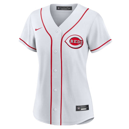Cincinnati Reds Spencer Steer Nike Women's Home Replica Jersey - White MLB Team Jersey Baseball Fan Apparel