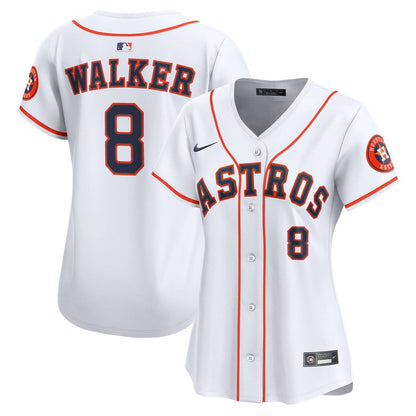 Houston Astros Christian Walker Nike Women's Home Limited Player Jersey - White MLB Team Jersey Baseball Fan Apparel