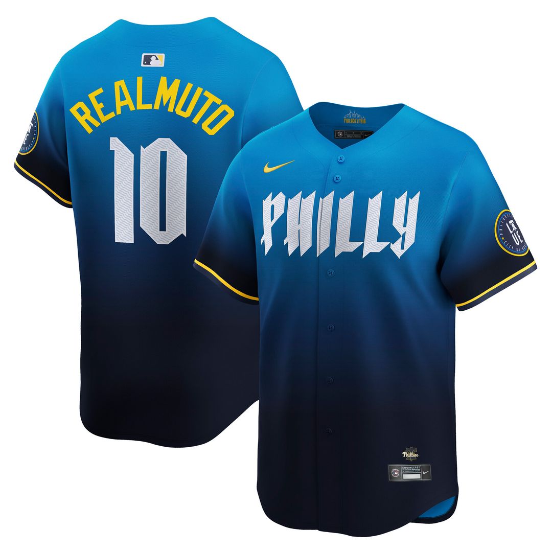 Philadelphia Phillies J.T. Realmuto Nike City Connect Limited Jersey - Navy MLB Team Jersey Baseball Fan Apparel