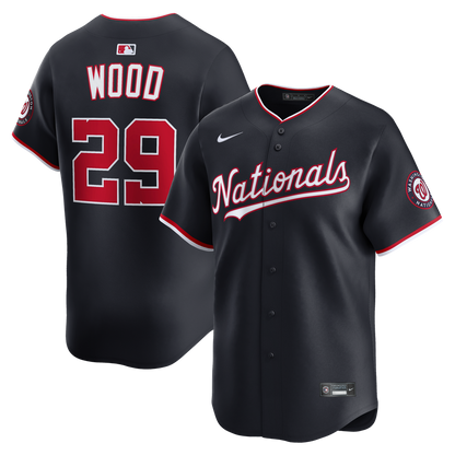 Washington Nationals James Wood Nike Alternate Limited Player Jersey - Navy MLB Team Jersey Baseball Fan Apparel