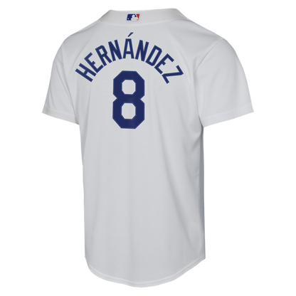 Los Angeles Dodgers Enrique Hernández Nike Youth Home Baseline Jersey - White MLB Team Jersey Baseball Fan Apparel