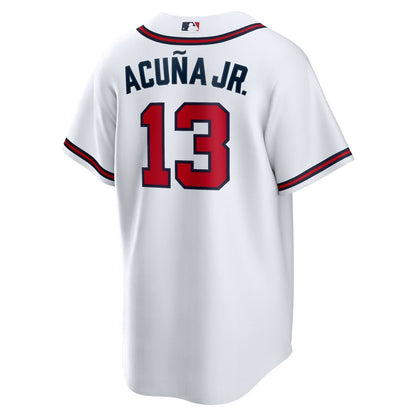 Atlanta Braves Ronald Acuna Jr. Nike Home Replica Player Name Jersey - White MLB Team Jersey Baseball Fan Apparel