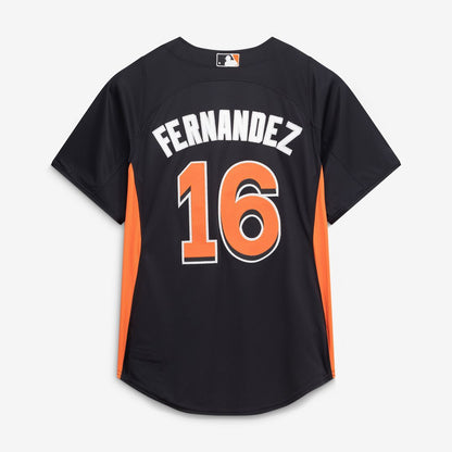 Miami Marlins Jose Fernandez Mitchell & Ness Authentic Batting Practice Jersey - Black MLB Team Jersey Baseball Fan Apparel