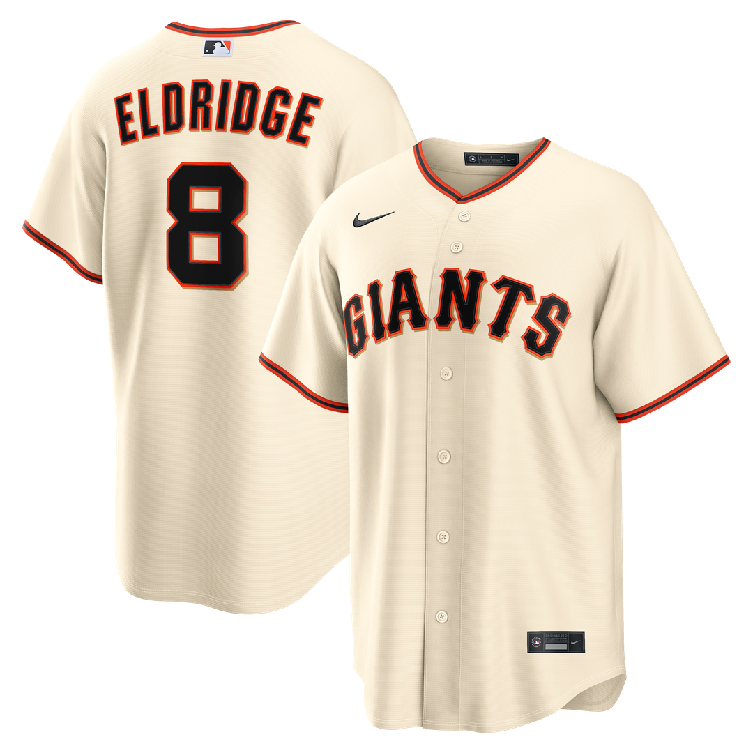 San Francisco Giants Bryce Eldridge Nike Home Replica Jersey - Cream MLB Team Jersey Baseball Fan Apparel