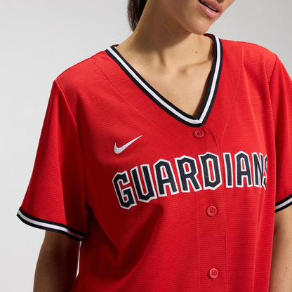 Cleveland Guardians Nike Women's Alternate 2 Replica Jersey - Red MLB Team Jersey Baseball Fan Apparel