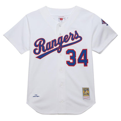 Texas Rangers Nolan Ryan Mitchell & Ness 1993 Cooperstown Authentic Jersey - White MLB Team Jersey Baseball Fan Apparel
