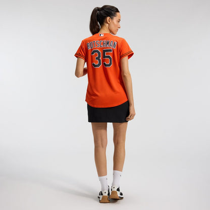 Baltimore Orioles Adley Rutschman Nike Women's Alternate Replica Player Jersey - Orange MLB Team Jersey Baseball Fan Apparel