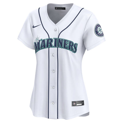 Seattle Mariners Julio Rodríguez Nike Women's Home Limited Player Jersey - White MLB Team Jersey Baseball Fan Apparel