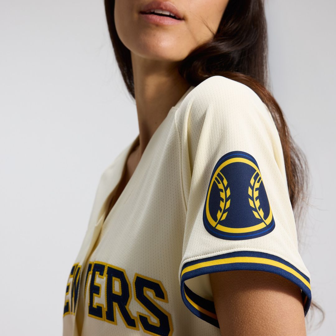 Milwaukee Brewers Nike Women's Home Limited Jersey - Cream MLB Team Jersey Baseball Fan Apparel